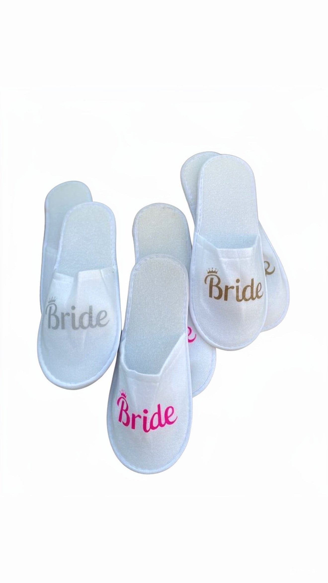 Custom Wedding Spa Slippers