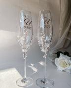 Wedding Champagne Glasses Personalized
