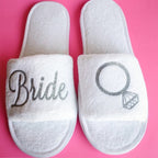 Custom Wedding Spa Slippers