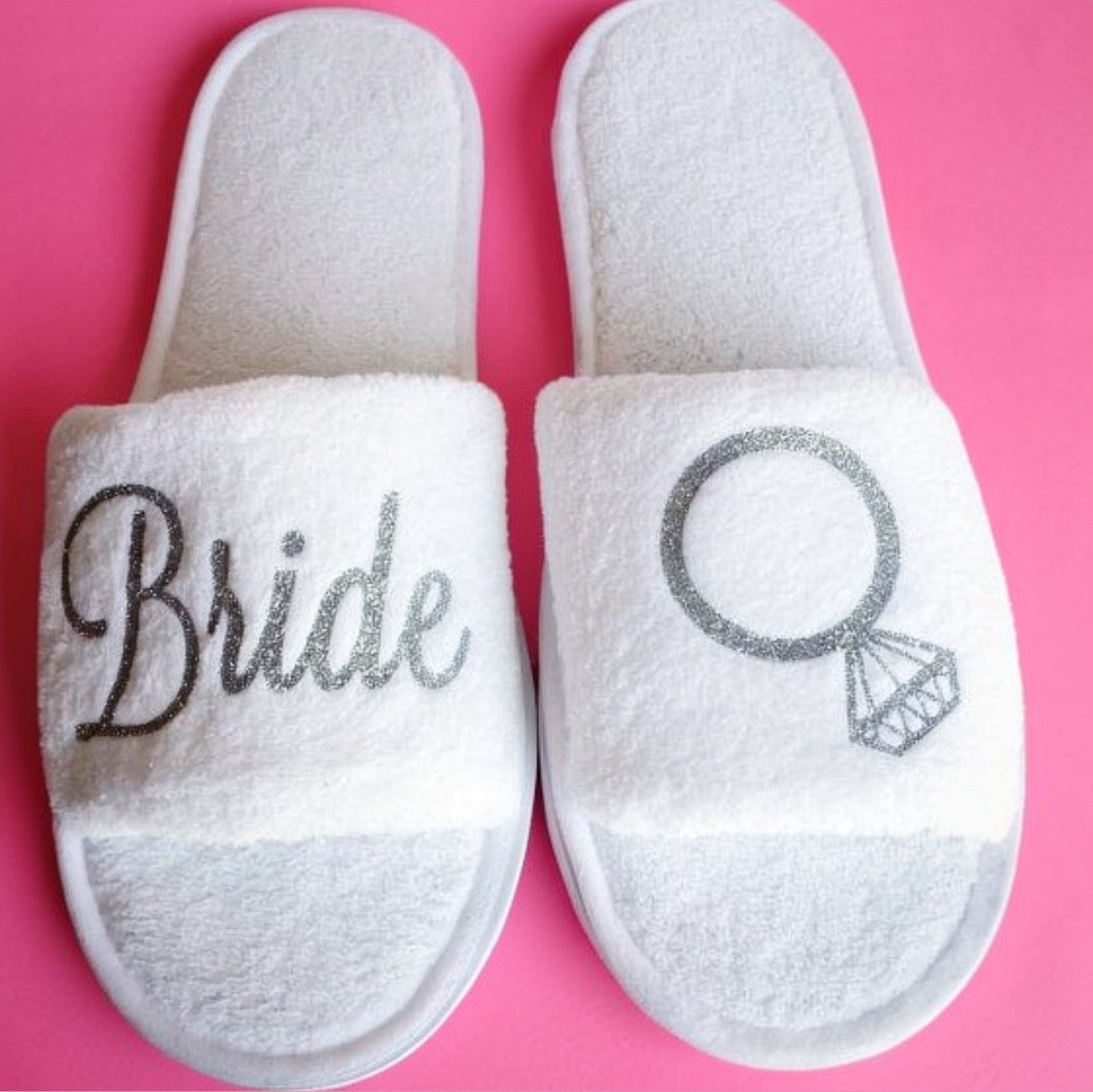 Custom Wedding Spa Slippers