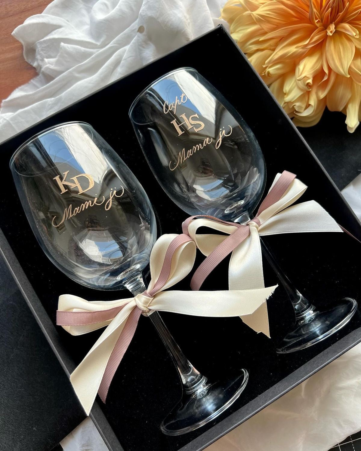 Wedding Champagne Glasses Personalized