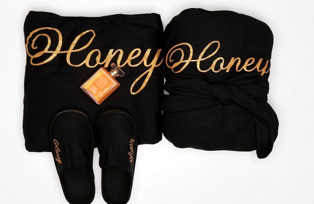 Custom Luxury cozy set - Towel, Slippers & Bathrobe