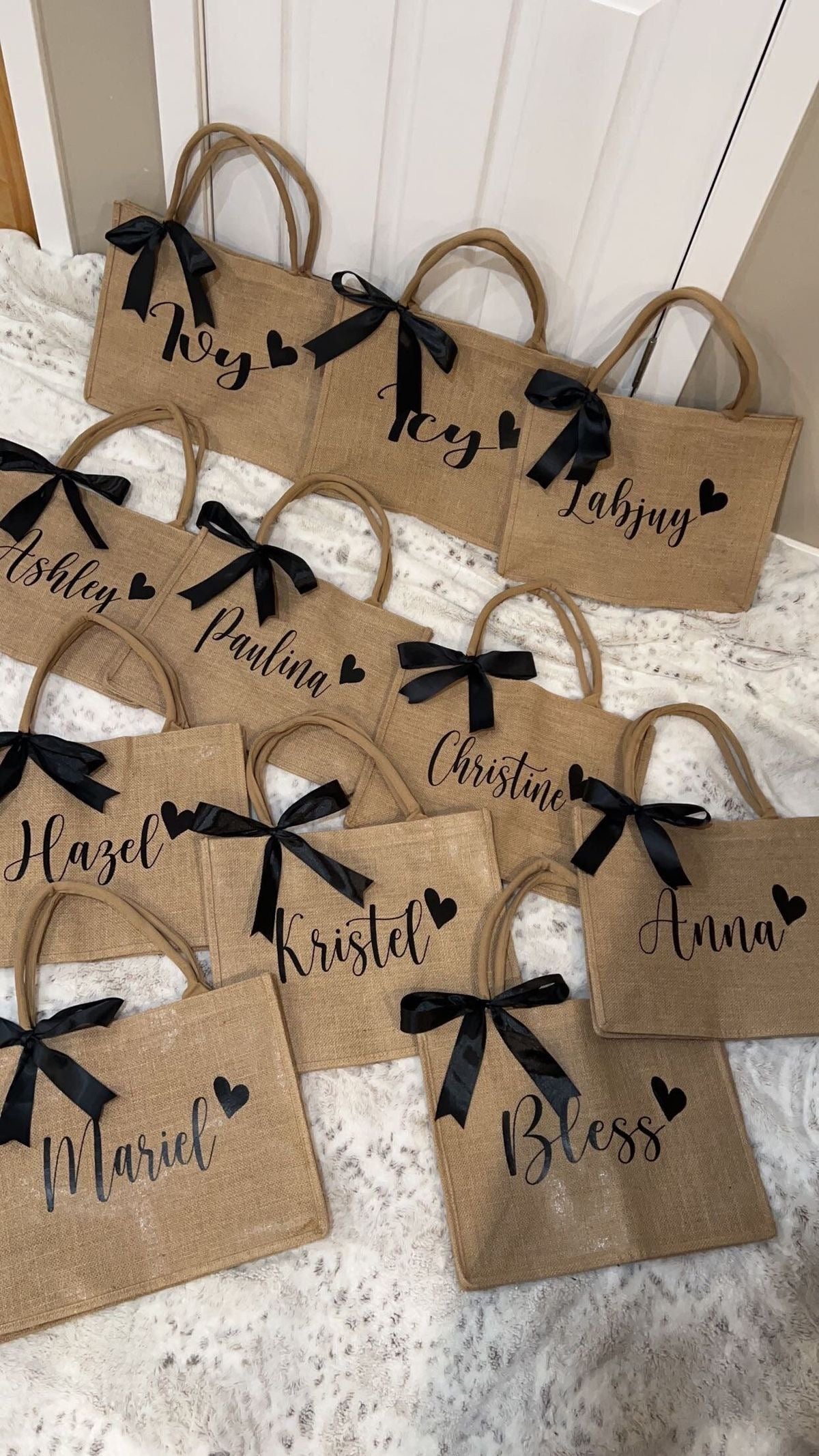 Custom Bridesmaid Bag - Set Of 6
