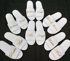 Custom Wedding Spa Slippers