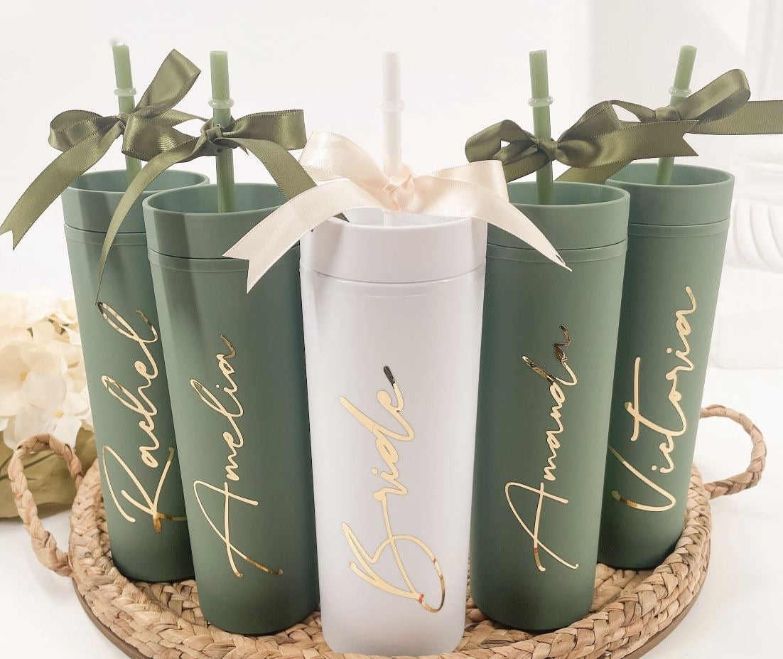 Personalized Bridesmaide cup - Set of 6